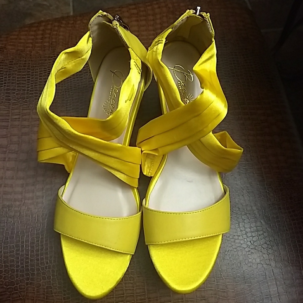 Beacon Satin Wedge Shoes